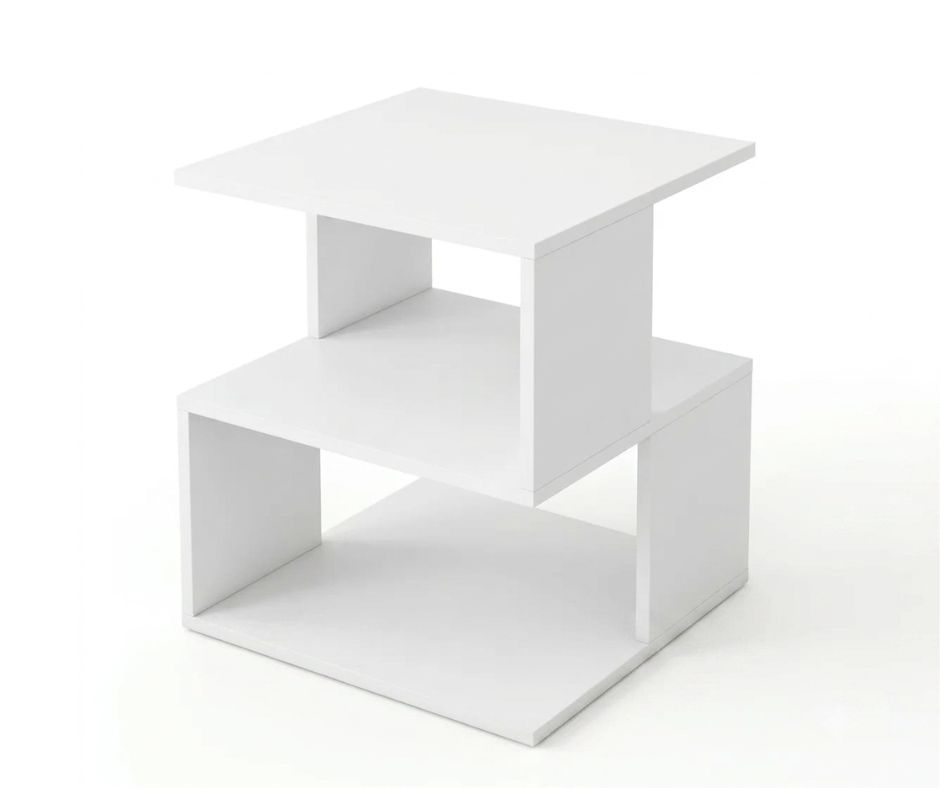 Table d'Appoint - Design Géométrique à 3 Niveaux - Image 4