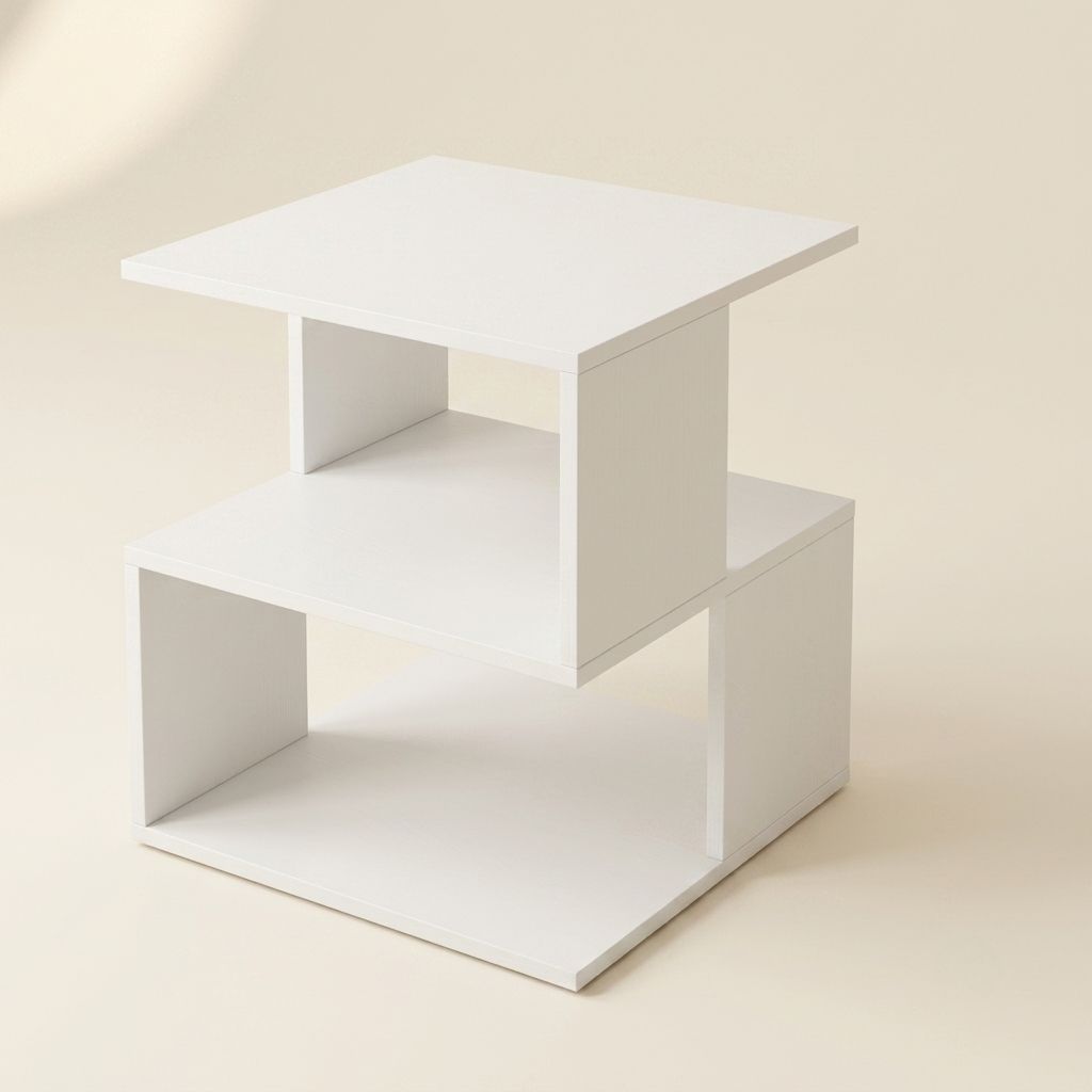 table d'appoint design géométrique à 3 niveaux table d'appoint design géométrique à 3 niveaux