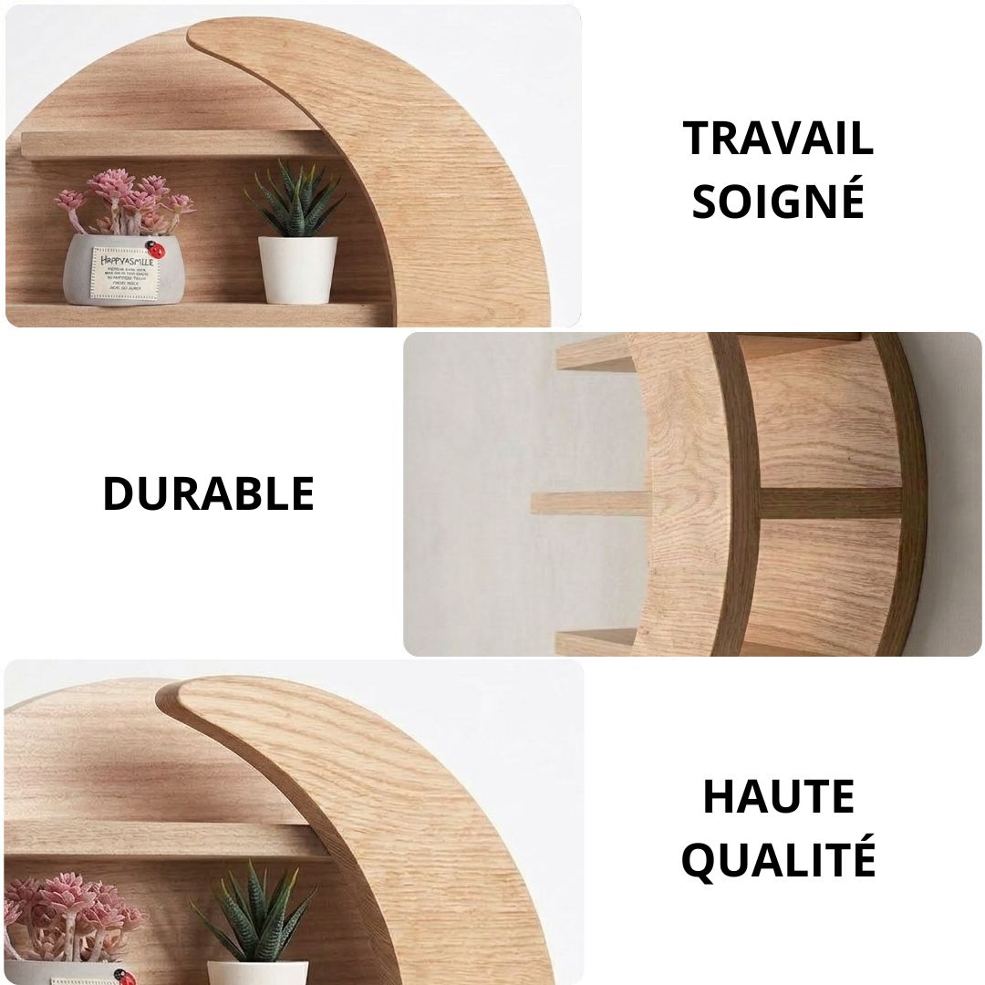Étagère murale luna en mdf