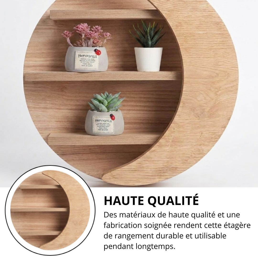 Étagère murale luna en mdf